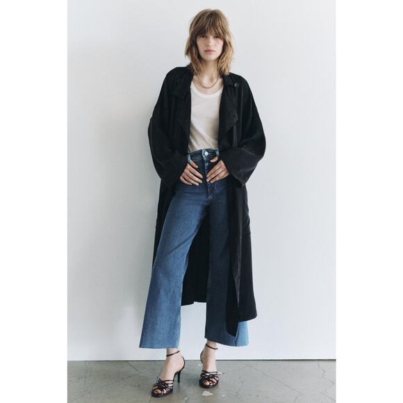 Zara ZW COLLECTION HIGH-WAIST WIDE-LEG JEANS - Picture 1 of 4